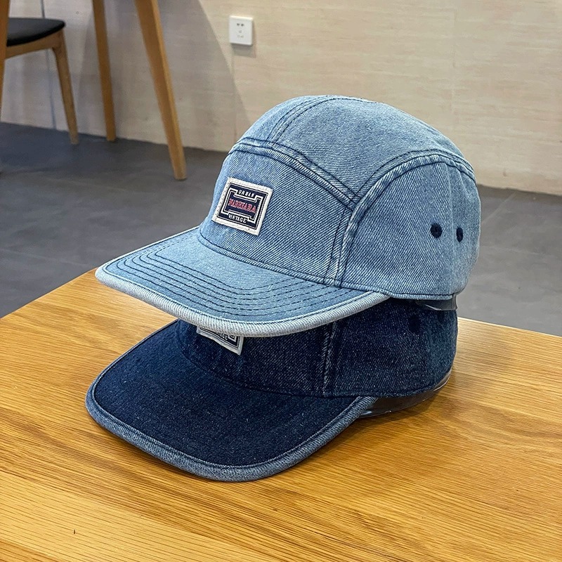 Vintage Flat Brim Denim Baseba - Corduroy Cap 5 Panel 评论和价格