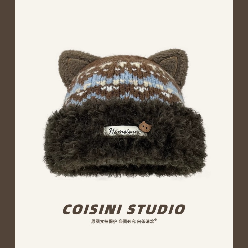 Women‘s Beanie Hat with Cute C - Beanie Cuffed Knit 评论和价格