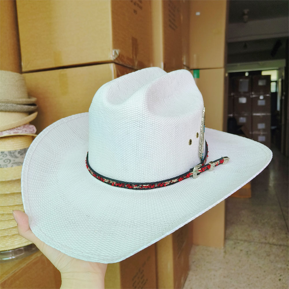Men Stiff Straw Cowboy hat wom - Cowboy Hat Straw 评论和价格