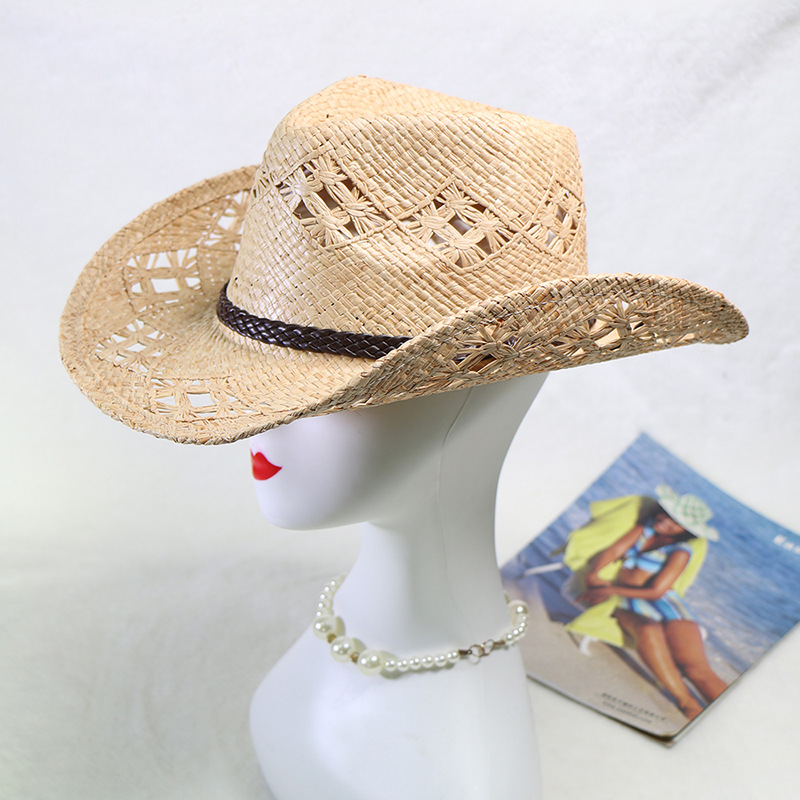 Ebay Hot Sale Raffia Hand-knit - Cowboy Hat Straw 评论和价格
