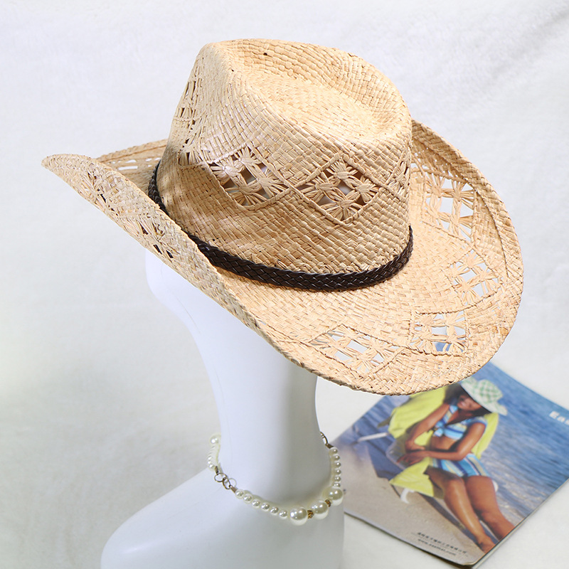 Ebay Hot Sale Raffia Hand-knit - Cowboy Hat Straw 评论和价格