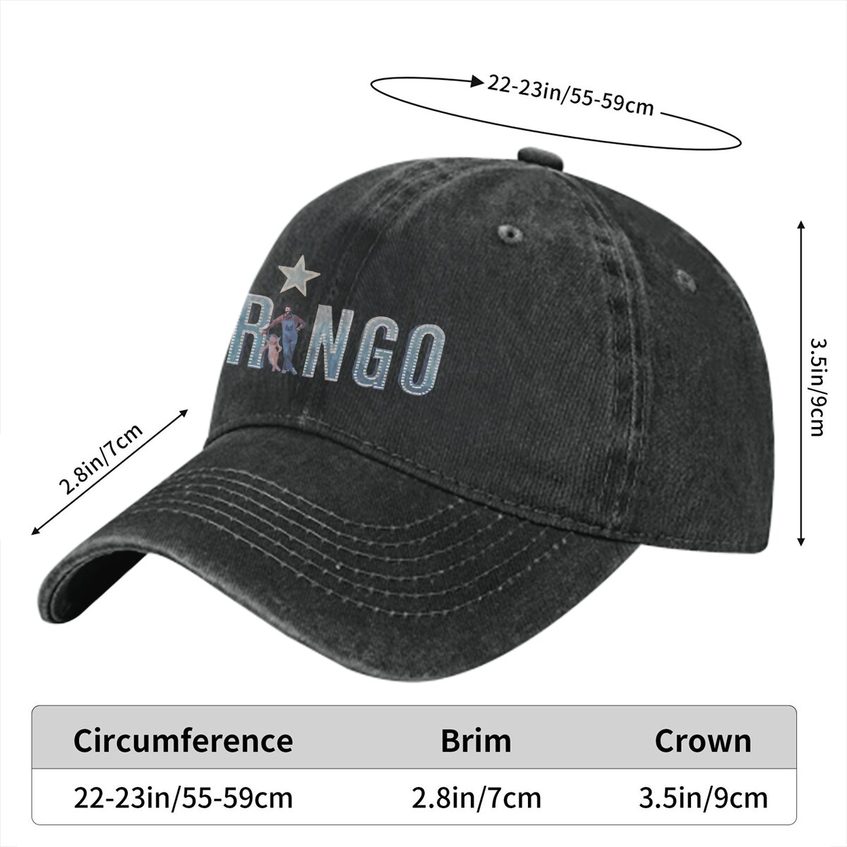 Washed Men's Baseball Cap Ring - Golf Cap Dad 评论和价格